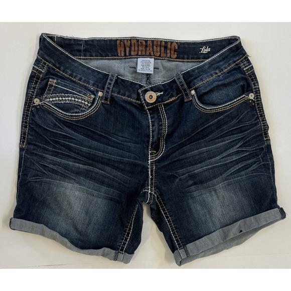 Hydraulic Pants - Hydraulic Lola Women's Dark Wash Jean Shorts Size 15/16